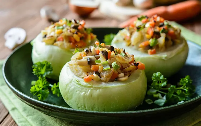 masakan sayur kohlrabi