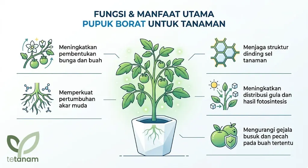 fungsi pupuk borat