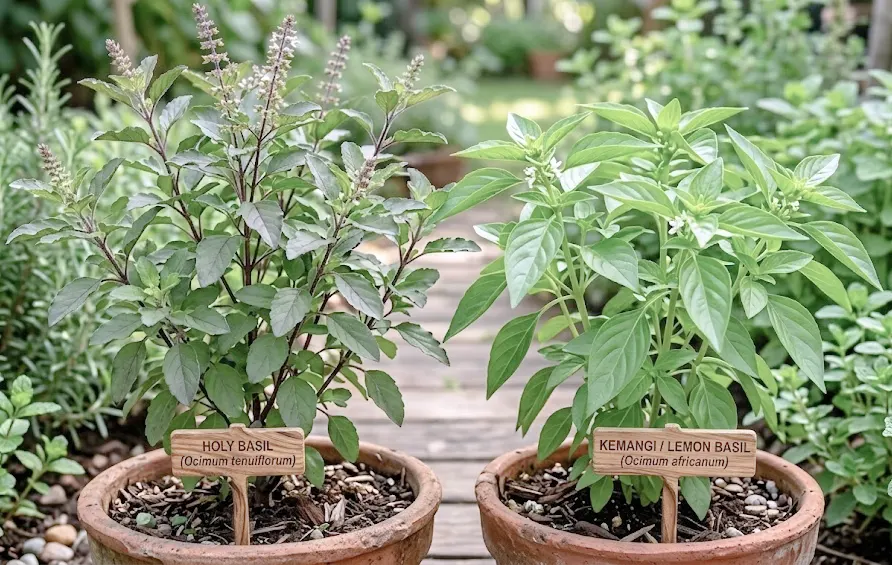 perbedaan holy basil