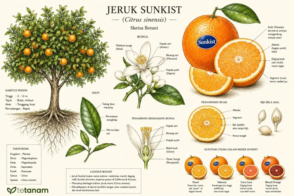 menanam jeruk sunkist